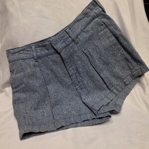 7 for all mankind shorts.  Sz. 27.  Trouser style. Blue twill.